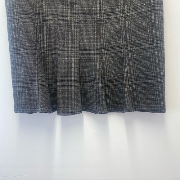 B. Wear plaid‎ pencil skirt flare hem size 11 rayon gray pre owned zipper casual - Picture 12 of 15